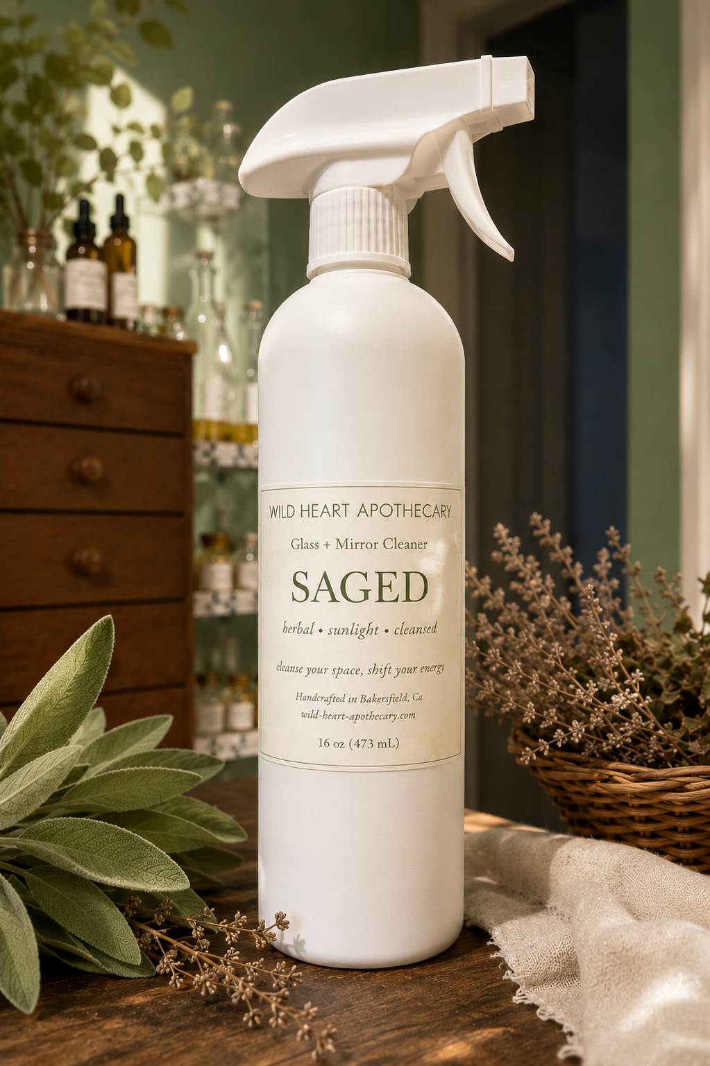Wild Heart Botanical Mirror + Glass Cleaner