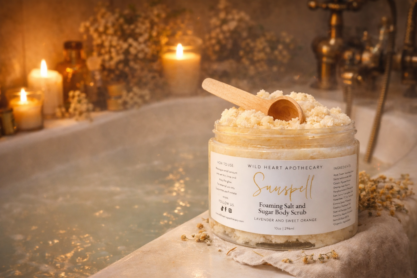Foaming Salt and Sugar Body Scrub