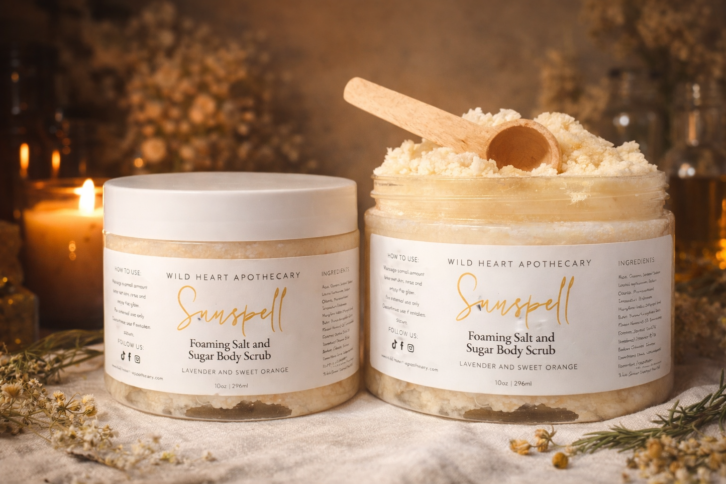 Foaming Salt and Sugar Body Scrub