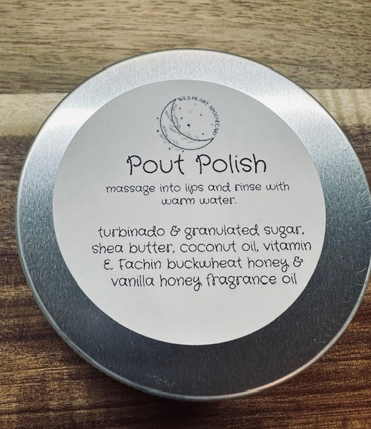 Pout Polish lip scrub