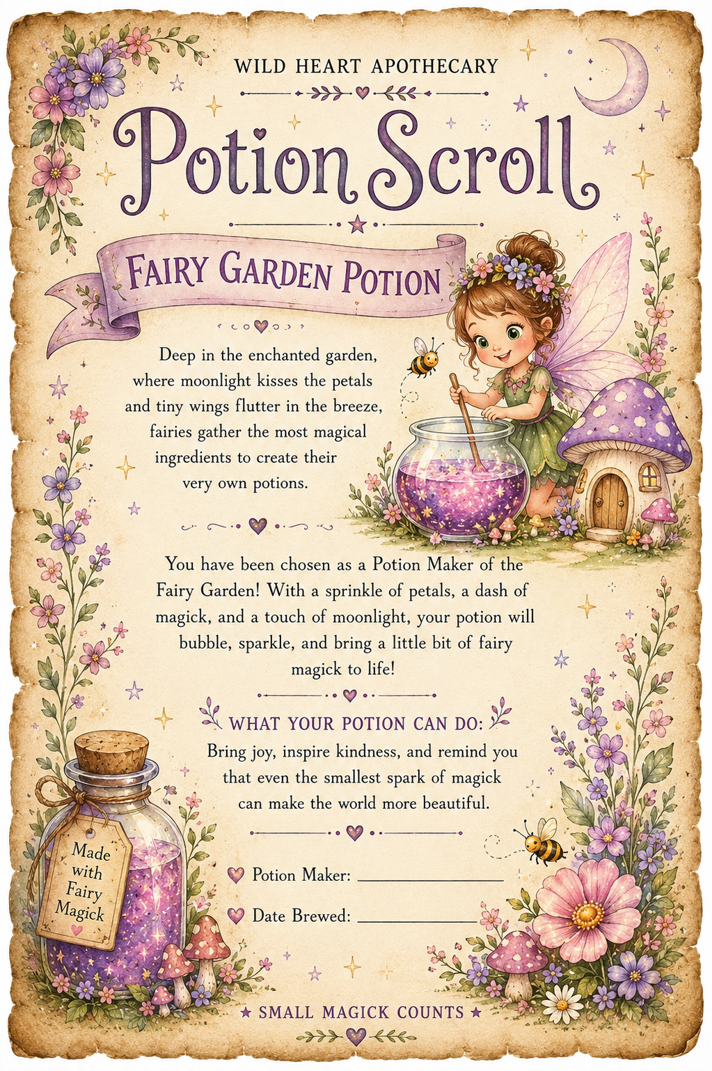 Wild Heart Potion Kit - Children's Potion Sensory Set