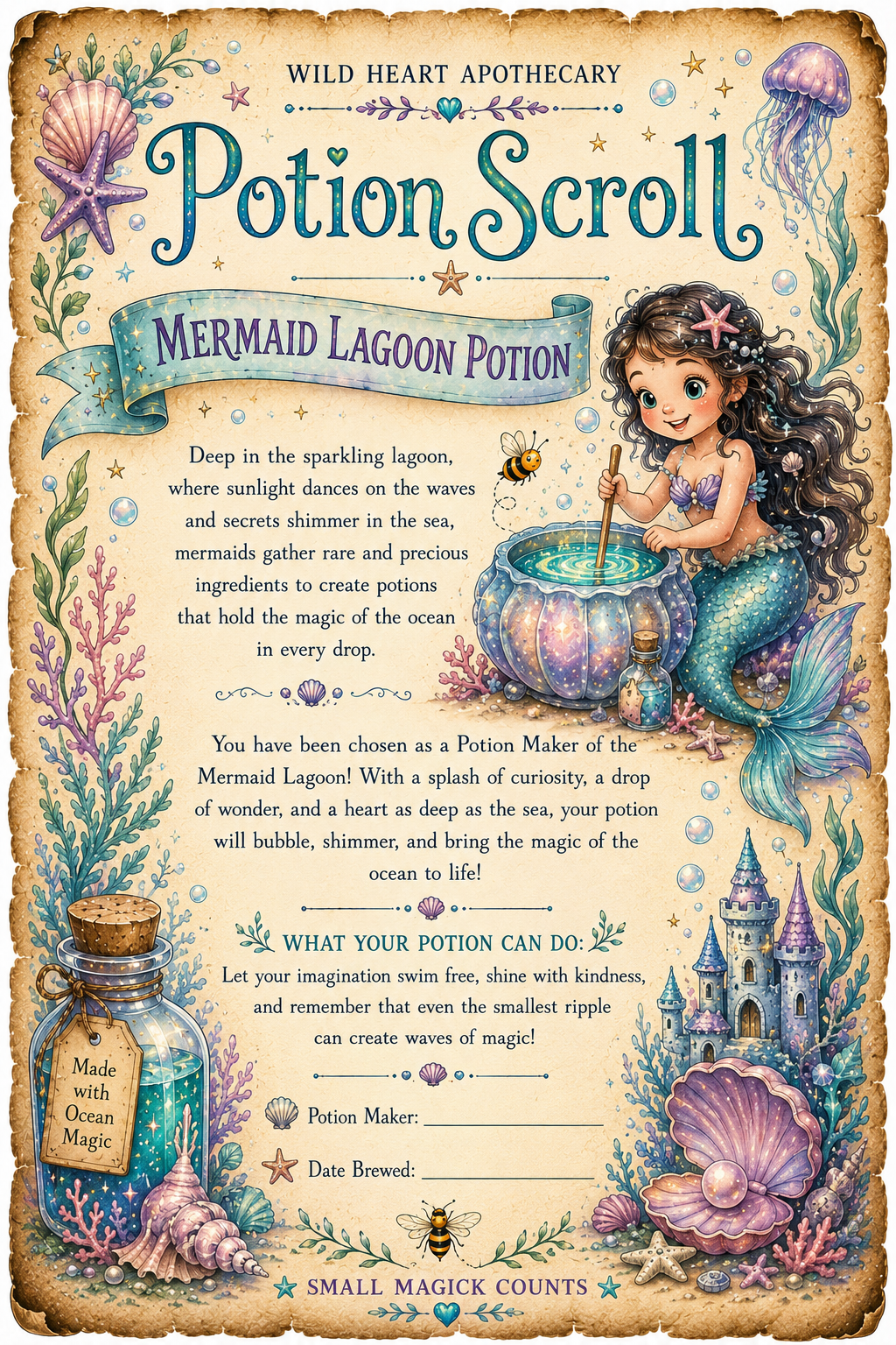 Wild Heart Potion Kit - Children's Potion Sensory Set